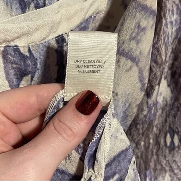 Rebecca Taylor- Semi Sheer 100% Silk Naked Skin Beach Blouse, Size 4 - Picture 14 of 15